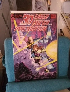 Borrador láser 3D y botón de presión Eclipse Comics #1 1986 - Imagen 1 de 17