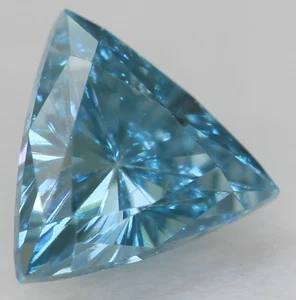0.25 Carat Sky Blue VS2 Triangle Natural Enhanced MINED Loose Diamond 4.61X4.61m - Picture 1 of 1