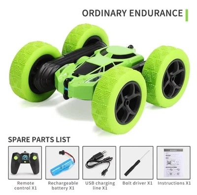 Kids RC Drift Stunt Car 360° Flip Roll Robot Remote Control Car Toy Gift - Image 1 of 4