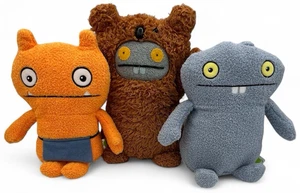 Lote de 3 Muñecas Feas Peluche SALARIO Naranja y BABO Azul y BABO Oso Marrón Súper Suave - Imagen 1 de 11