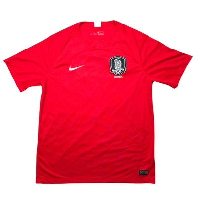 2018 Nike Adult Large Red South Korea Soccer Home Jersey AQ9684-696 - Image 1 of 4