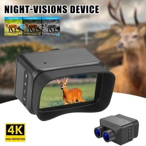 4K 5X Zoom Night Vision Device Mini Hunting Binoculars Rechargeable Monoculars - Picture 1 of 20