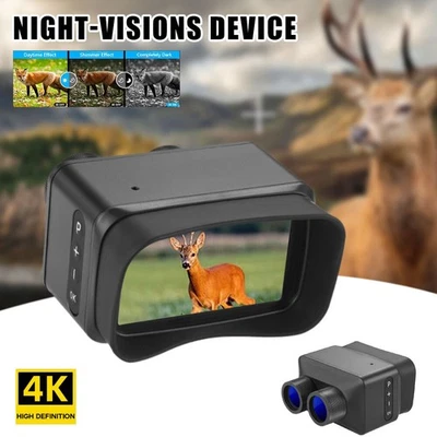 4K 5X Zoom Night Vision Device Mini Hunting Binoculars  Rechargeable Monoculars - Image 1 of 4