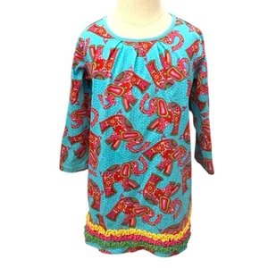 Hanna Andersson Size 100 USA 4 Elephant Tunic Top Dress - Picture 1 of 3