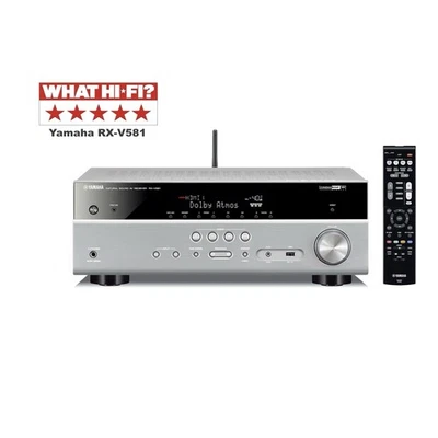 Yamaha RX-V581 Dolby Atmos AirPlay Bluetooth WiFi 7.2-Kanal Netzwerk AV Receiver - Bild 1 von 4