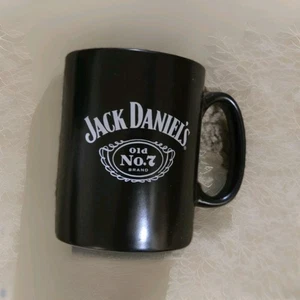 Jack Daniels Old No. 7 Tennessee Whiskey Glass Coffee Cup Mug Tea Cup Black - Picture 1 of 5