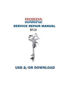 Manual de servicio del motor fueraborda Honda BF2A | CD O USB - Imagen 1 de 16