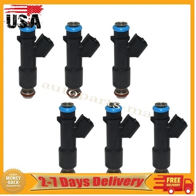 6pcs Fuel Injector For Chevrolet Colorado GMC Canyon Isuzu Ascender Saab 9-7x - Image 1 of 4