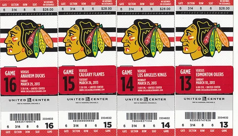 1 CHICAGO BLACKHAWKS VS ANAHEIM DUCKS TICKET STUB 3/29/13 KANE GOAL 2-1 LOSS Cover