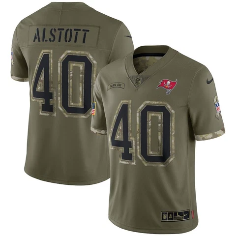 Tampa Bay Buccaneers Mike Alstott Nike 2022 Salute To Service NFL Limited Jersey Cover