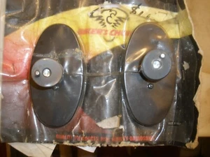 HARLEY BLACK FAIRING MOUNT OVAL MIRRORS -BIKER'S CHOICE BRAND - Picture 1 of 4