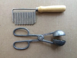 2 piezas de colección: mango de metal bailarín melón utensilio de cocina portátil y cortador de verduras - Imagen 1 de 9