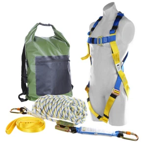 LIFT SAFE Roofers Kit with Full Safety Harness, Kernmantle Rope & Shock Absorber - Picture 1 of 4