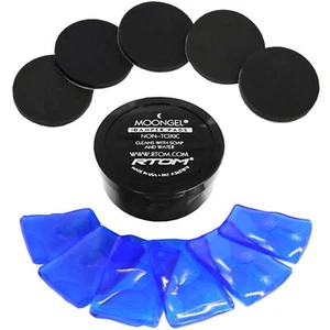 Amortiguador de batería RTOM Moongel BLUE 6 ud. con almohadillas amortiguadoras - Imagen 1 de 5