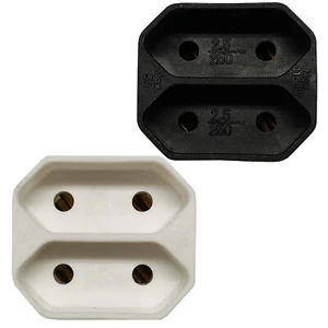 Übergangsstecker 2-fach Eurosteckdosen Mehrfach Steckdose Adapter Dose Erweitern - Bild 1 von 10