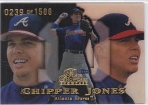 1999 Flair Showcase Reihe 1 Sitz 4 Chipper Jones Braves /1500 kostenloser Versand! - Bild 1 von 2
