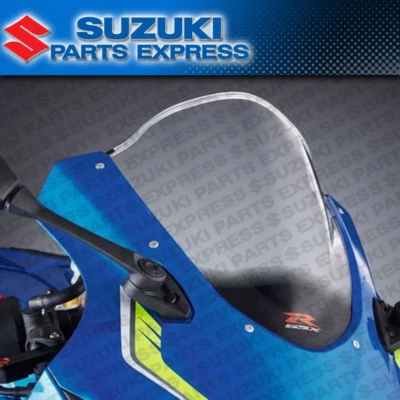 NEW 2017 - 2024 SUZUKI GSX-R 1000 CLEAR DOUBLE BUBBLE WINDSCREEN 990D0-17K50-CLE - Image 1 of 4