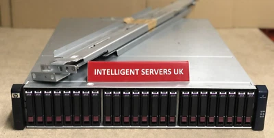 HP MSA 2040 10GBit iSCSI 16GB FC 9.6TB (24x 400GB 12G SSD) SAS SAN Configuration - Image 1 of 2