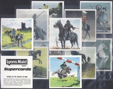 LYONS (ICE CREAM & TEA)-FULL SET- HORSES IN THE SERVICE OF MAN 1984 (X12 CARDS)