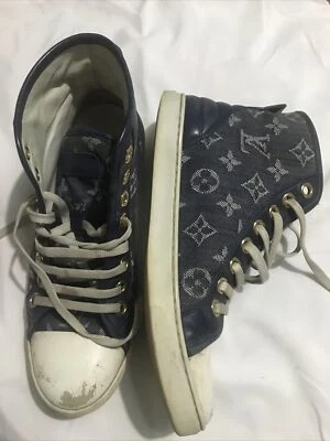 ZAPATILLAS LOUIS VUITTON TALLA EU 36 US 6 DENIM/CUERO AZUL Foto 1 de 4