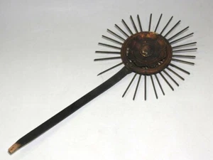 [Y] Japanische buddhistische Kunst Holz Heiligenschein "KOHAI" Blattgold handgeschnitzt Edo Ära RAR - Bild 1 von 6
