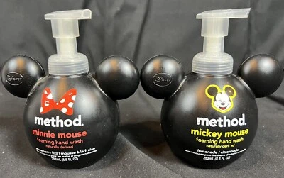 Method Mickey & Minnie Mouse espuma lavagem à mão limonada e morango 8,5 oz ~ NOVO - Imagem 1 de 4