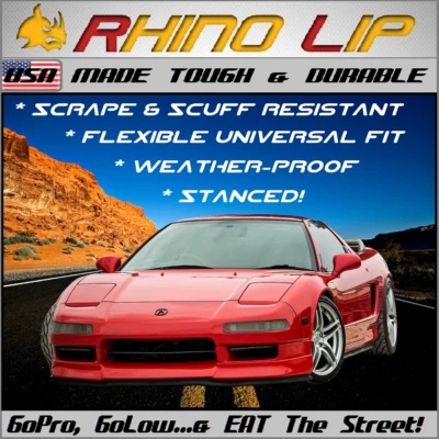 ACURA  INTEGRA RL TL CL RS NSX * CUSTOM Flexible Rubber Bumper Chin Lip Splitter - Imagen 1 de 4