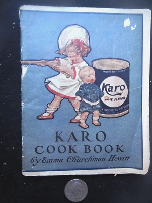 Copyright 1910 "KARO COOK BOOK" recipe booklet w/Rose O'Neil illustrations - Image 1 of 4