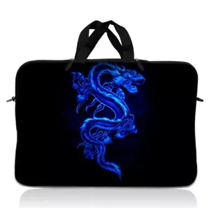 Laptop Sleeve 15.6 Neoprene Bag Case 15 15.4 15.6 Acer DELL HP Macbook Dragon - Picture 1 of 4