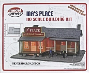 MA'S PLACE RESTAURANT BUILDING KIT HO Scale Model Power New Sealed 190 - Picture 1 of 2