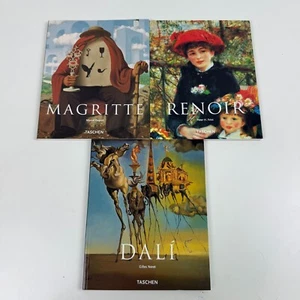 Lot of 3 Taschen Art Artist Books Magritte Dali Renior Soft Cover Paperback - Foto 1 di 9