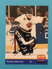 PARRIS DUFFUS Signed 1993-94 Hat Tricks Peoria Rivermen Coyotes Autograph Auto