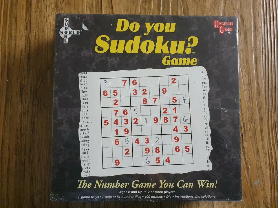 Do You Sudoku Board Game Puzzle Family Fun New Sealed Gift Idea - Image 1 of 3
