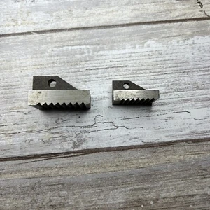 Lot Of Two Replacement Pipe Wrench Heel Jaws ~ 10 Inch and 8 Inch ~ No Pins - Picture 1 of 6