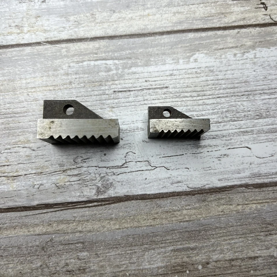 Lot Of Two Replacement Pipe Wrench Heel Jaws ~ 10 Inch and 8 Inch ~ No Pins - Image 1 of 4