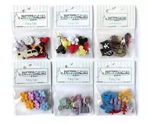 Botones en abundancia 50+ surtidos CUENTO DE HADAS tema conjunto de botones para costura y manualidades - Imagen 1 de 7