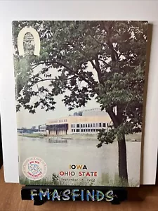 OSU 1972 OHIO STATE vs IOWA DOUG PLANK RANDY GRADISHAR Football Program Sept 16 - Picture 1 of 5