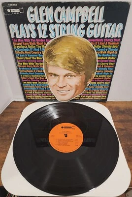 Glen Campbell Plays 12 String Guitar Vinyl LP Buckboard BBS1010 1966 Compilation - Image 1 of 4