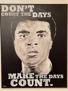 Seasoned Art Muhammad Ali movie art poster canvas portrait inspirational quote - Picture 1 of 1