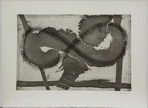 Thomas Wachweger ,  Radierung, "Sanktion", handsigniert, 1984 - Bild 1 von 7