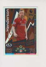 MATCH ATTAX 2018/19 LE1B JORDAN HENDERSON BRONZE LIMITED EDITION.N/M