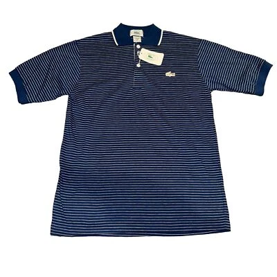 Izod Lacoste Niños Azul Blanco Rayas Polo Cuello Talla 20 Tenis Golf NUEVO Foto 1 de 4