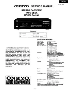 Service Manual-Anleitung für Onkyo TA-201 - Picture 1 of 1