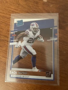Zack Moss 2020 Chronicles - Clearly Donruss Rated Rookie RC #RR-ZM Buffalo Bills - Picture 1 of 4