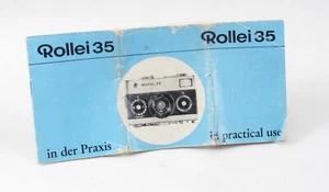Original Rollei 35 Instruction Users Manual - Authentic - English & German - Picture 1 of 1