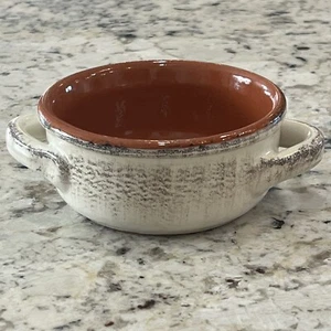 Zuppiera due manici in terracotta smaltata De Silva crock rustico marrone Made in Italy - Foto 1 di 10