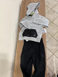 Gray & Black Boys Hoodie Sweatshirt/Sweatpants 4T Alive Brand From Ross NWT - Picture 1 of 4
