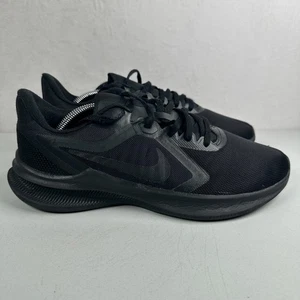 Nike Downshifter 10 Shoes Triple Black Womens Size US 10 Running Gym Sneakers - Foto 1 di 10