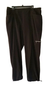 Chicos Zenergy 2.5 Reg 14 UPF Neema Ankle Trousers Hose Schwarz Pull On Neu mit Etikett NEU - Bild 1 von 11