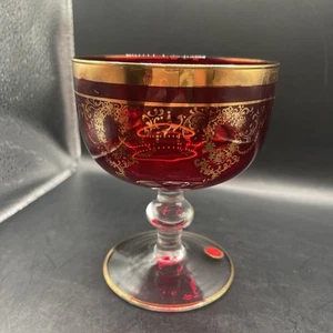 Cuenco de compota de Murano vintage Vetri Artistici hecho en Italia - Imagen 1 de 4
